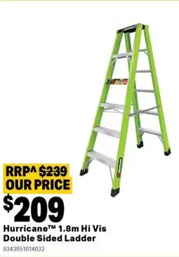 Mitre 10 Hurricane hi vis double sided ladder offer