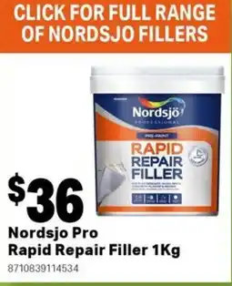 Mitre 10 Nordsjo pro rapid repair filler offer