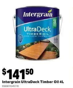 Mitre 10 Intergrain ultra deck timber oil offer