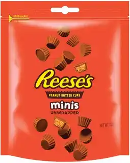 IGA Reeses Peanut Butter Cups Miniatures or Minis 120‑150g Selected Varieties offer