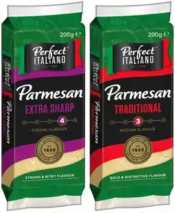 IGA Perfect Italiano Parmesan or Romano Cheese Block 200g Selected Varieties offer