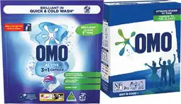 IGA OMO Laundry Powder 2kg, Capsules 28 Pack or Liquid 2 Litre Selected Varieties offer