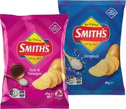 IGA Smith’s Crinkle Cut Chips Selected Varieties offer