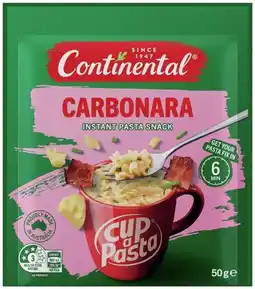 IGA Continental Cup a Pasta 50‑62g Selected Varieties offer