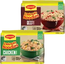 IGA Maggi 2 Minute Noodles Selected Varieties offer