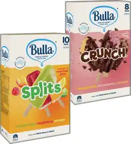 IGA Bulla Ice Cream or Frozen Yogurt Sticks 8-14 Pack Selected Varieties offer