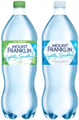 IGA Mount Franklin Lightly Sparkling Water Selected Varieties offer