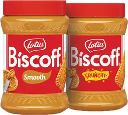 IGA Lotus Biscoff Spread Crunchy 380g or Smooth 400g offer