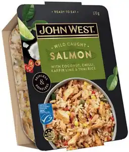 IGA John West Salmon Bowl Ready To Eat Selected Varieties offer