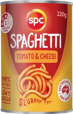 IGA SPC Spaghetti Tomato & Cheese offer
