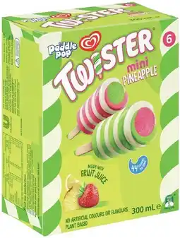 IGA Streets Paddle Pop Twister Mini Selected Varieties offer