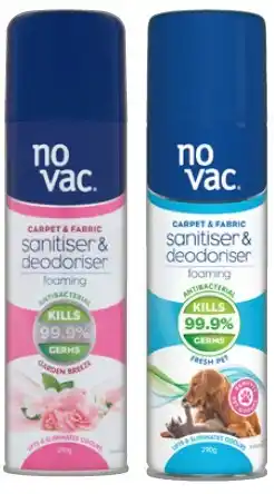 IGA No Vac Carpet & Fabric Foaming Sanitiser & Deodoriser Selected Varieties offer