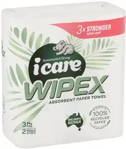 IGA Icare Wipex 100% Recycled Paper Towel 3 Ply offer