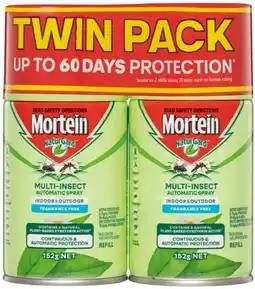 IGA Mortein NaturGard Multi Insect Automatic Spray Twin offer