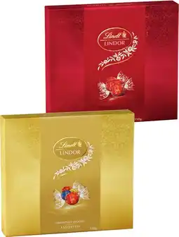 IGA Lindt Lindor Chocolate Gift Box 147‑150g Selected Varieties offer