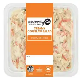IGA Community Co Creamy Coleslaw Salad offer