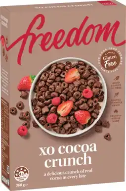 IGA Freedom Cereal Selected Varieties offer