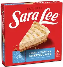 IGA Sara Lee Cheesecake Selected Varieties offer
