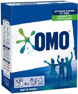 IGA OMO Laundry Powder 2kg or Liquid 2 Litre Selected Varieties offer