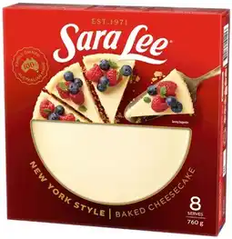 IGA Sara Lee Baked Cheesecake Selected Varieties offer