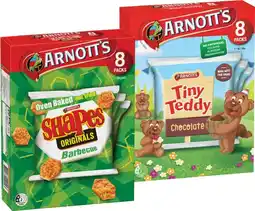 IGA Arnott’s Minis or Tiny Teddy 7-8 Pack Selected Varieties offer