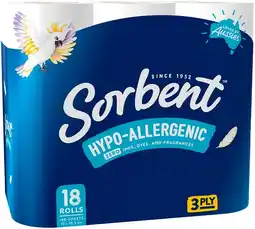 IGA Sorbent Hypo‑Allergenic Toilet Tissue 3 Ply offer