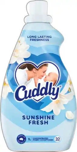 IGA Cuddly Concentrate Fabric Conditioner‑1 Litre Selected Varieties offer
