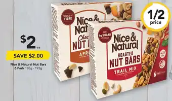 Drakes Nice & Natural Nuts Bars 6 Pack 180-192g offer