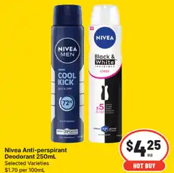 IGA Nivea anti-perspirant deodorant offer