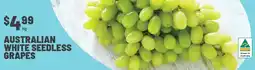 IGA Australian white seedless grapes offer