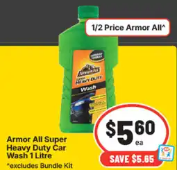 IGA Armor all super heavy duty car wash offer
