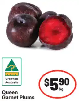 IGA Queen garnet plums offer