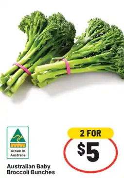 IGA Baby Broccoli Bunches offer