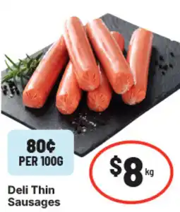 IGA Thin Sausages offer