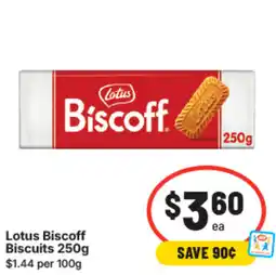 IGA Lotus biscoff biscuits offer