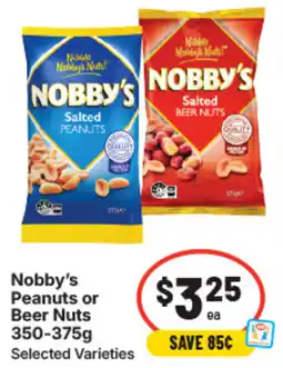 IGA Nobby's peanuts or beer nuts offer