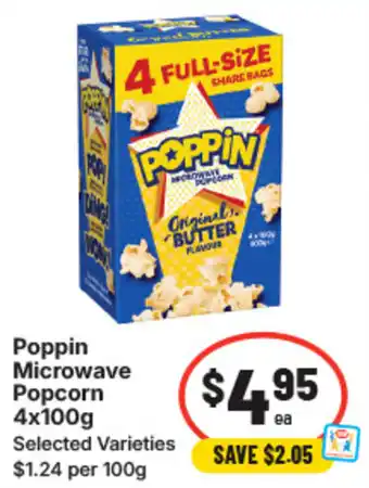 IGA Poppin microwave popcorn offer