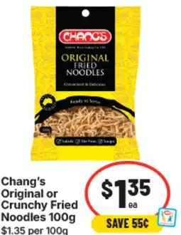 IGA Chang's original or crunchy fried noodles offer