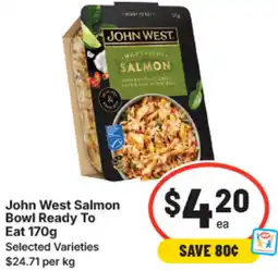 IGA John west salmon bowl ready to eat offer