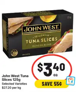 IGA John west tuna slices offer