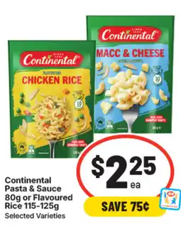 IGA Continental pasta & sauce or flavoured rice offer