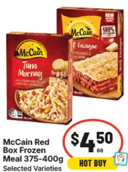 IGA Mccain red box frozen meal offer