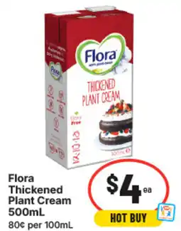 IGA Flora thickened plant cream offer