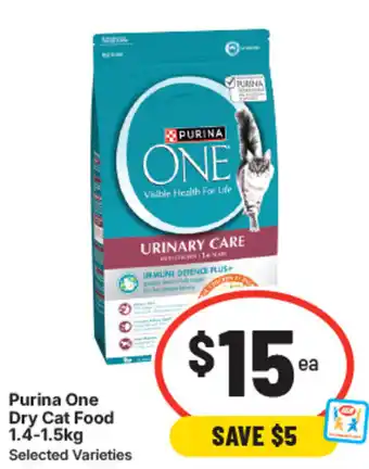 IGA Purina one dry cat food offer