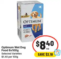 IGA Optimum wet dog food offer