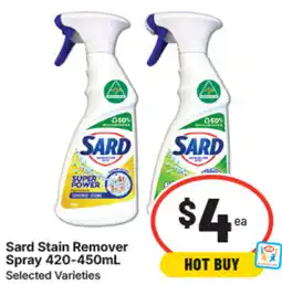 IGA Sard stain remover spray offer