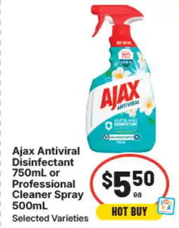 IGA Ajax antiviral disinfectant offer