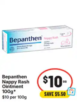 IGA Bepanthen nappy rash ointment offer