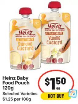 IGA Heinz baby food pouch offer