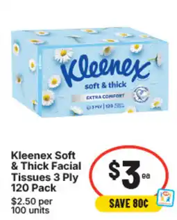 IGA Kleenex soft & thick facial tissues offer